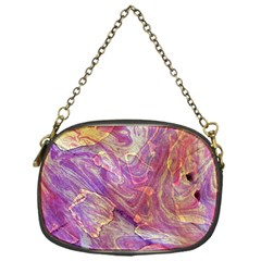 Marbling Abstract Layers Chain Purse (one Side) by kaleidomarblingart