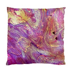 Marbling Abstract Layers Standard Cushion Case (two Sides) by kaleidomarblingart