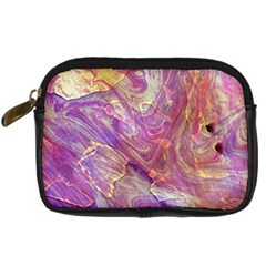 Marbling Abstract Layers Digital Camera Leather Case