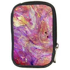 Marbling Abstract Layers Compact Camera Leather Case