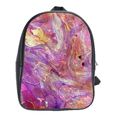 Marbling Abstract Layers School Bag (large)