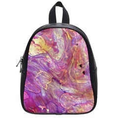 Marbling Abstract Layers School Bag (small)