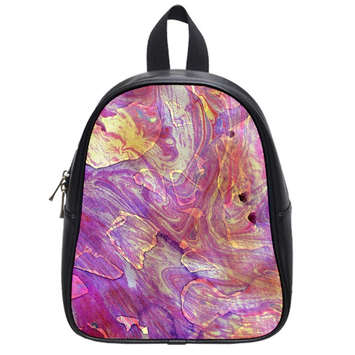 Marbling Abstract Layers School Bag (Small)