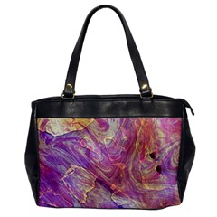 Marbling Abstract Layers Oversize Office Handbag by kaleidomarblingart