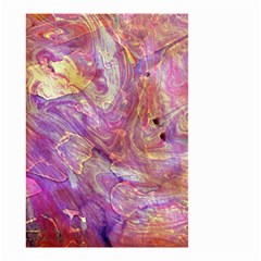 Marbling Abstract Layers Small Garden Flag (two Sides) by kaleidomarblingart