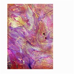 Marbling Abstract Layers Large Garden Flag (two Sides) by kaleidomarblingart