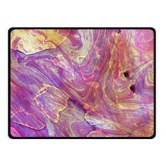 Marbling Abstract Layers Double Sided Fleece Blanket (small) 