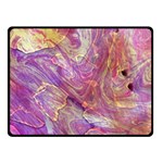 Marbling Abstract Layers Double Sided Fleece Blanket (Small)  45 x34  Blanket Back