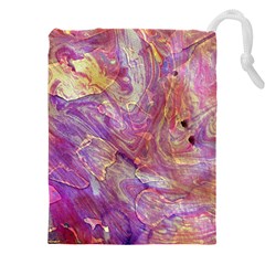 Marbling Abstract Layers Drawstring Pouch (5xl)