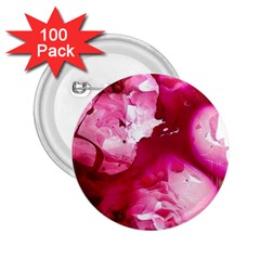 Peonie On Marbling Patterns 2.25  Buttons (100 pack) 