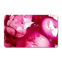 Peonie On Marbling Patterns Magnet (rectangular) by kaleidomarblingart