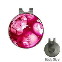 Peonie On Marbling Patterns Hat Clips with Golf Markers