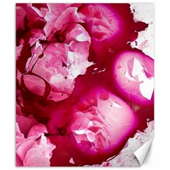 Peonie On Marbling Patterns Canvas 20  x 24 