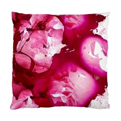 Peonie On Marbling Patterns Standard Cushion Case (One Side)