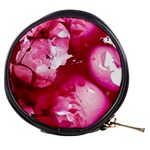 Peonie On Marbling Patterns Mini Makeup Bag Front