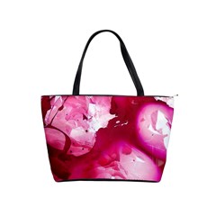 Peonie On Marbling Patterns Classic Shoulder Handbag