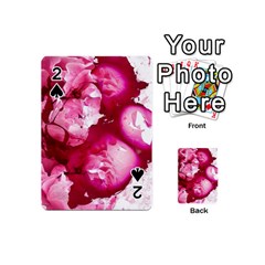 Peonie On Marbling Patterns Playing Cards 54 Designs (Mini)