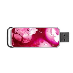 Peonie On Marbling Patterns Portable USB Flash (Two Sides)