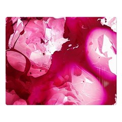 Peonie On Marbling Patterns Double Sided Flano Blanket (Large) 