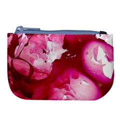 Peonie On Marbling Patterns Large Coin Purse