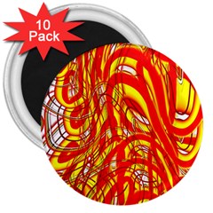 Fire On The Sun 3  Magnets (10 Pack)  by ScottFreeArt