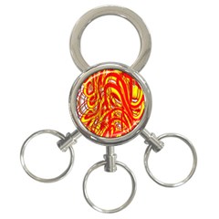 Fire On The Sun 3-ring Key Chain by ScottFreeArt