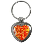 Fire On The Sun Key Chain (Heart) Front