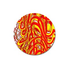 Fire On The Sun Magnet 3  (round) by ScottFreeArt