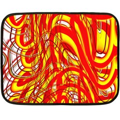 Fire On The Sun Double Sided Fleece Blanket (mini)  by ScottFreeArt