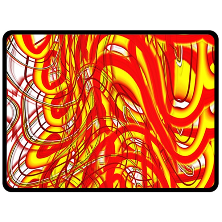 Fire On The Sun Fleece Blanket (Large) 