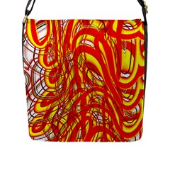 Fire On The Sun Flap Closure Messenger Bag (l) by ScottFreeArt