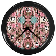 Paola De Giovanni- Marbling Art Viii Wall Clock (black)