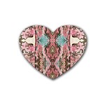 Paola De Giovanni- Marbling Art Viii Rubber Coaster (Heart)  Front