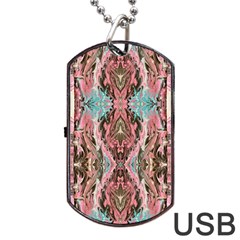 Paola De Giovanni- Marbling Art Viii Dog Tag Usb Flash (one Side) by kaleidomarblingart