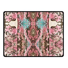 Paola De Giovanni- Marbling Art Viii Double Sided Fleece Blanket (small)  by kaleidomarblingart