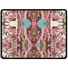 Paola De Giovanni- Marbling Art Viii Double Sided Fleece Blanket (large) 