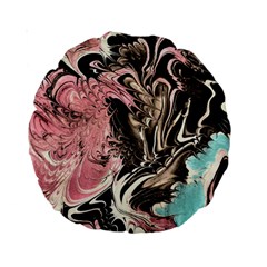 Paola De Giovanni-dragons Fire Iii Standard 15  Premium Round Cushions by kaleidomarblingart