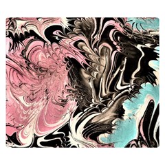 Paola De Giovanni-dragons Fire Iii Double Sided Flano Blanket (small)  by kaleidomarblingart