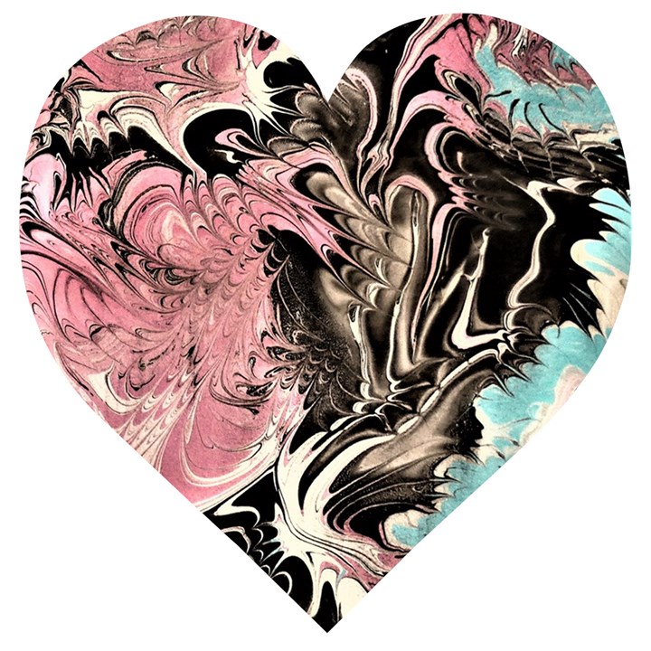 Paola De Giovanni-dragons Fire Iii Wooden Puzzle Heart