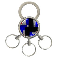 Abstract Tiles  3-ring Key Chain by essentialimage