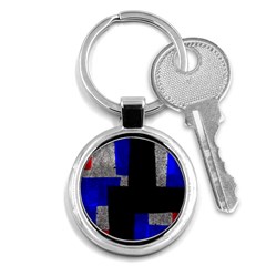 Abstract Tiles  Key Chain (round) by essentialimage