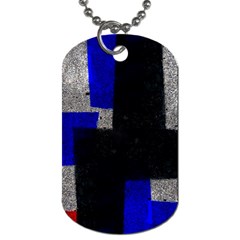 Abstract Tiles  Dog Tag (one Side) by essentialimage