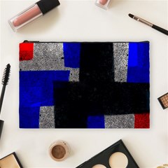 Abstract Tiles  Cosmetic Bag (large) by essentialimage