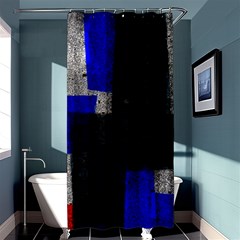 Abstract Tiles  Shower Curtain 36  X 72  (stall)  by essentialimage