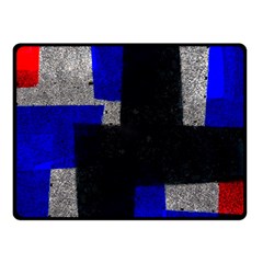 Abstract Tiles  Double Sided Fleece Blanket (small)  by essentialimage