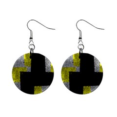 Abstract Tiles Mini Button Earrings