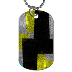 Abstract Tiles Dog Tag (One Side)