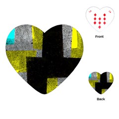 Abstract Tiles Playing Cards Single Design (Heart)