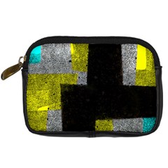 Abstract Tiles Digital Camera Leather Case