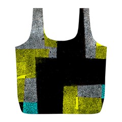 Abstract Tiles Full Print Recycle Bag (L)